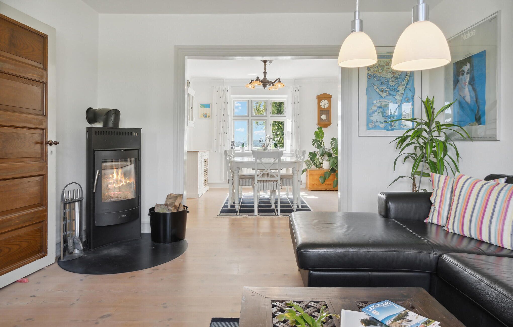 TV connectée, cheminée, lecteur de DVD, chaîne hi-fi