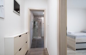 1 makuuhuone, vauvan matkasänky, ilmainen Wi-Fi, vuodevaatteet