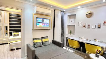 Condo família, 2 quartos | Frigobar, cofres nos quartos, cortinas blackout, quartos à prova de som