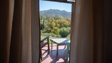 Deluxe-Ferienhaus, 2 Schlafzimmer, Bergblick | Terrasse/Patio