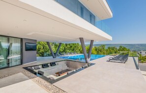 A heated pool