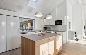 Kühlschrank, Mikrowelle, Herdplatte, Geschirrspüler