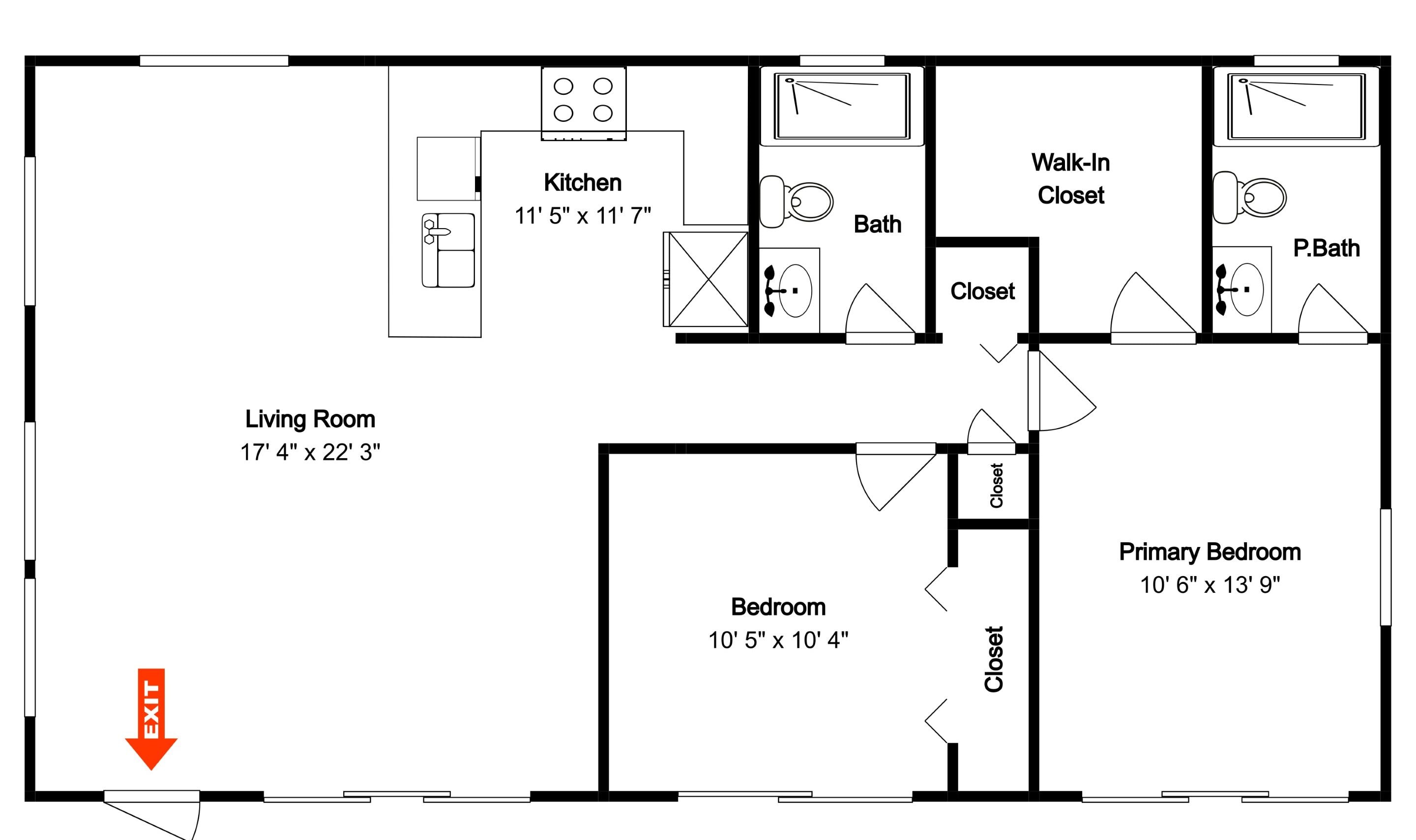 公寓客房 (2 Bedrooms) | 住宿設施服務