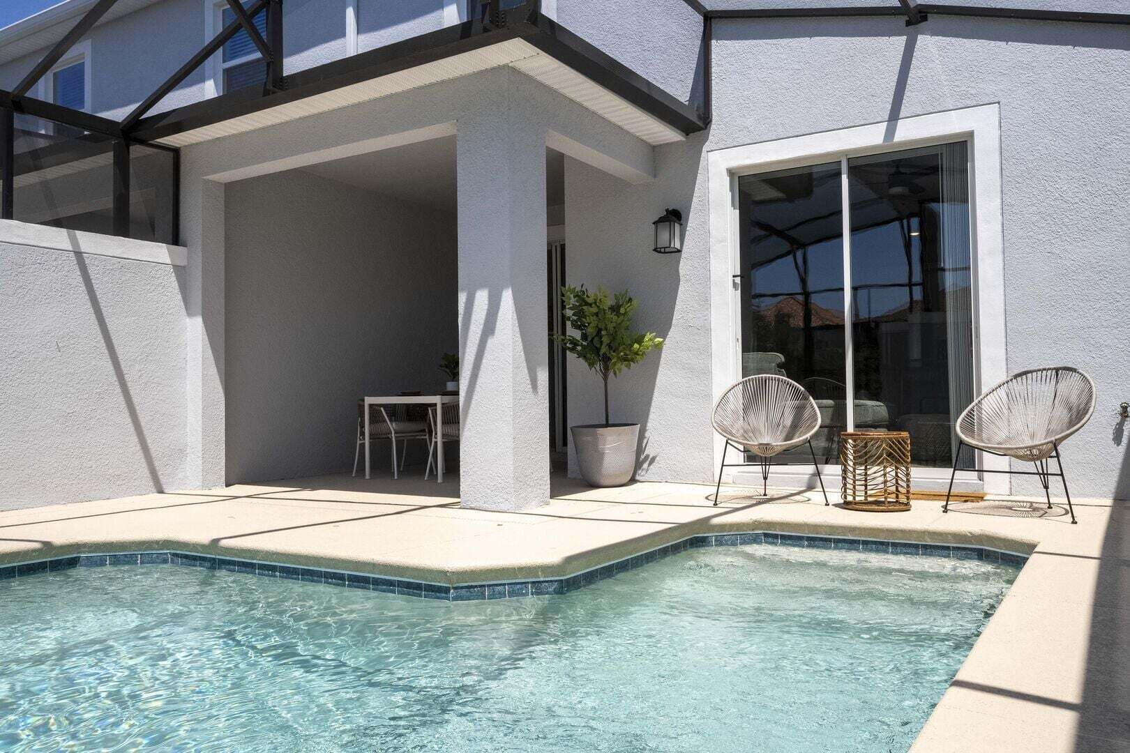 A heated pool