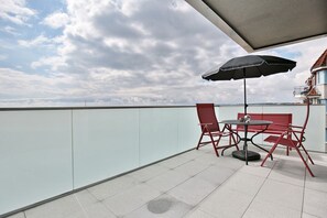 Outdoor dining - Haus Sommertraum, Appartement 6 "sonnendeck" - Haus Sommertraum (Scharbeutz)