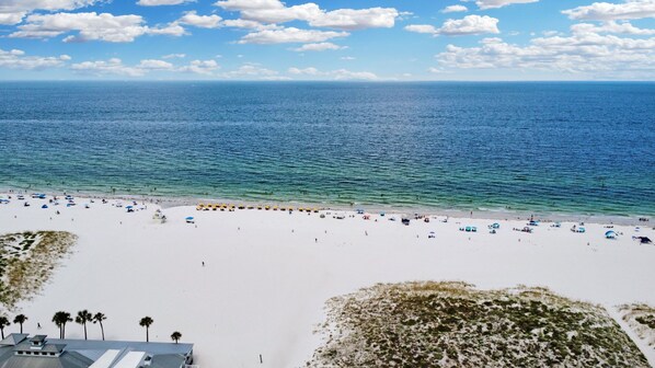 Sun loungers, beach towels