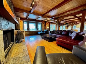 Smart TV, fireplace, video games
