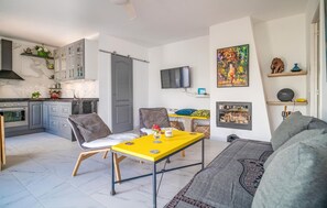 TV connectée, cheminée