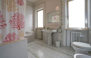 Ensemble baignoire-douche, séchoir à cheveux
