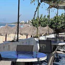 Private beach