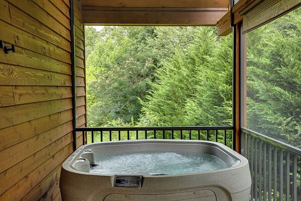 Bain à remous extérieur