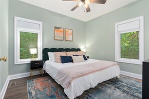 5 bedrooms, iron/ironing board, travel crib, free WiFi