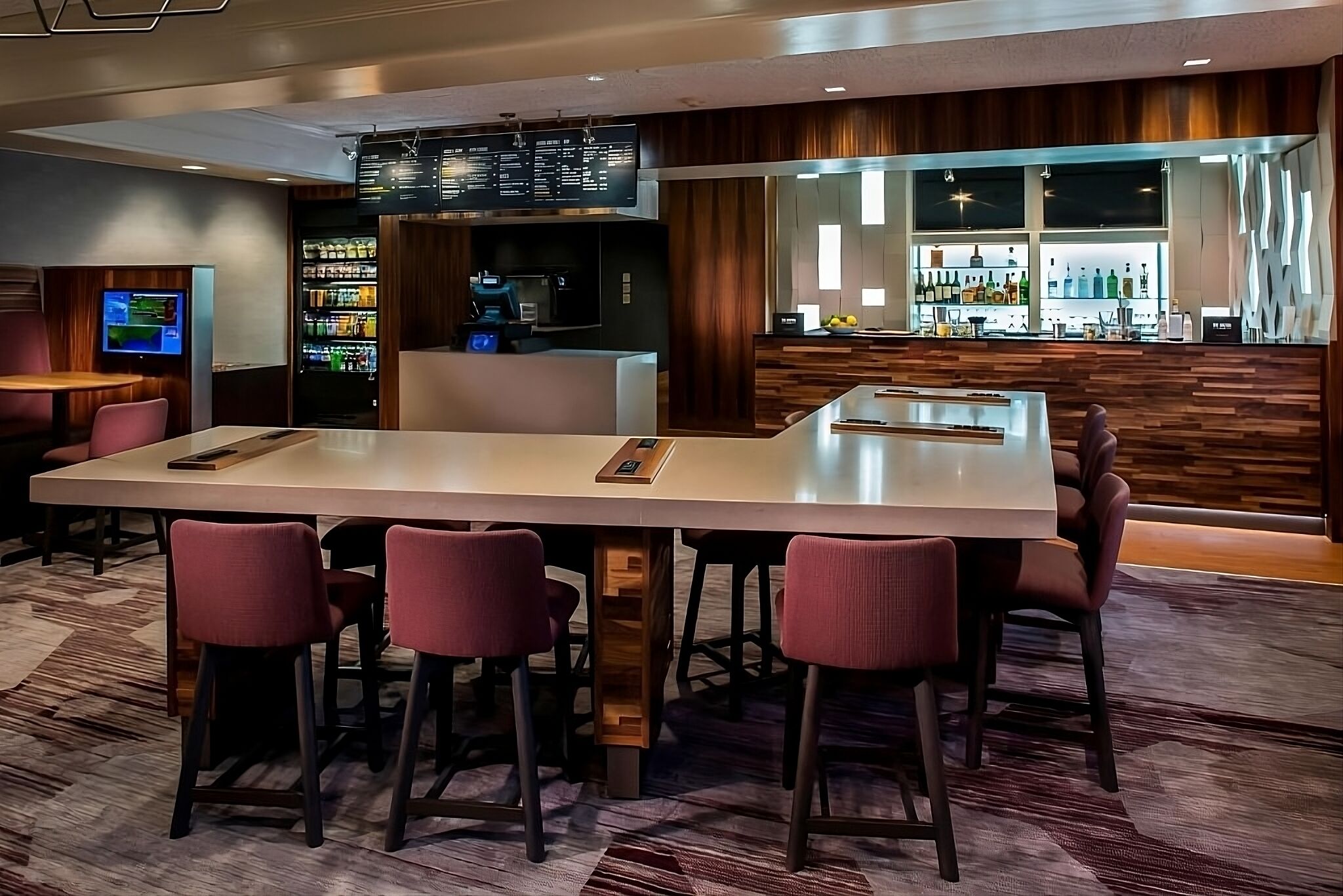 Start the day with breakfast and snacks in the café area.
