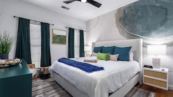 4 bedrooms, iron/ironing board, travel crib, WiFi