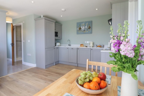 Fridge, dishwasher, electric kettle, toaster