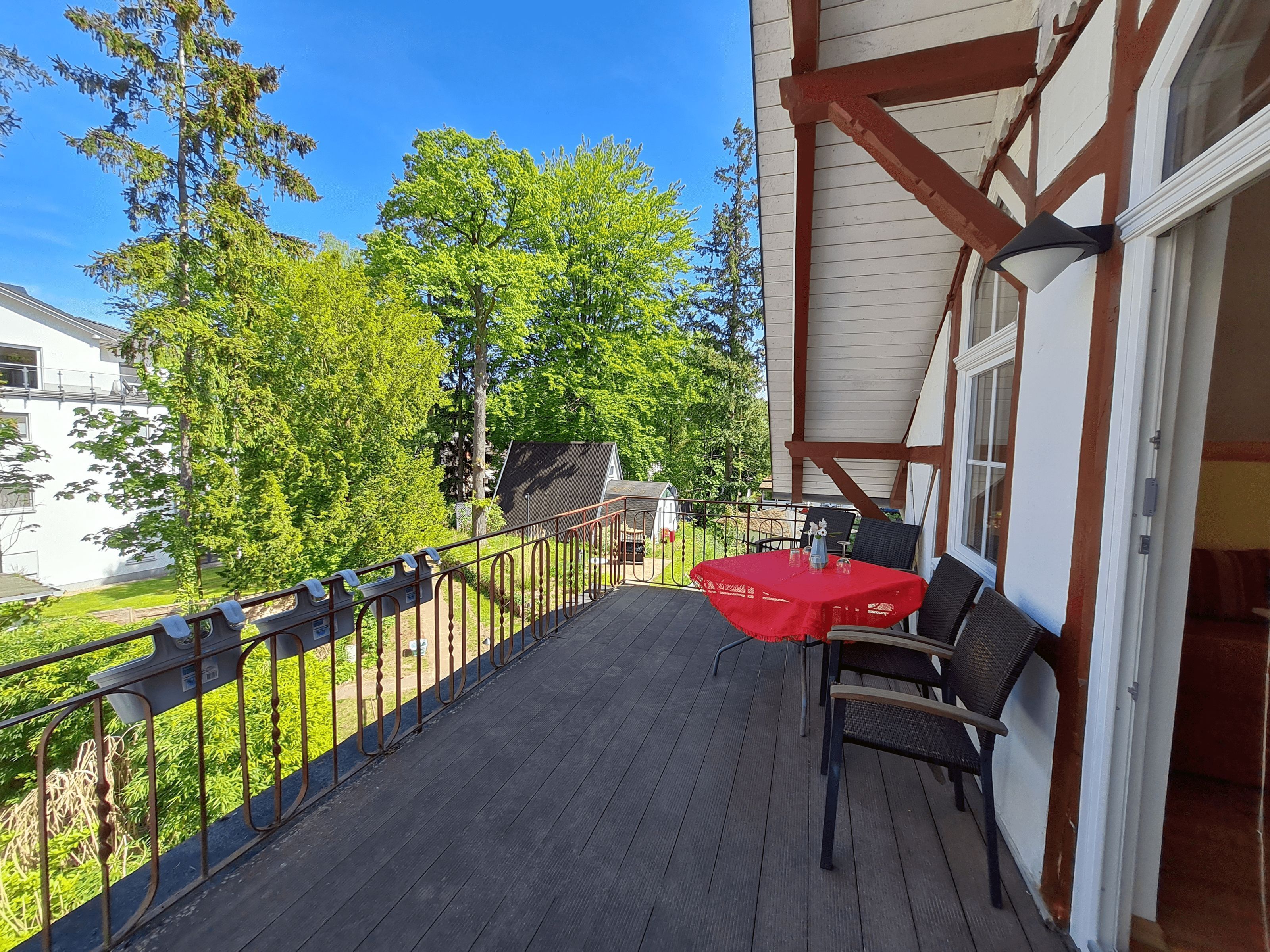 Balkon mit Aussicht