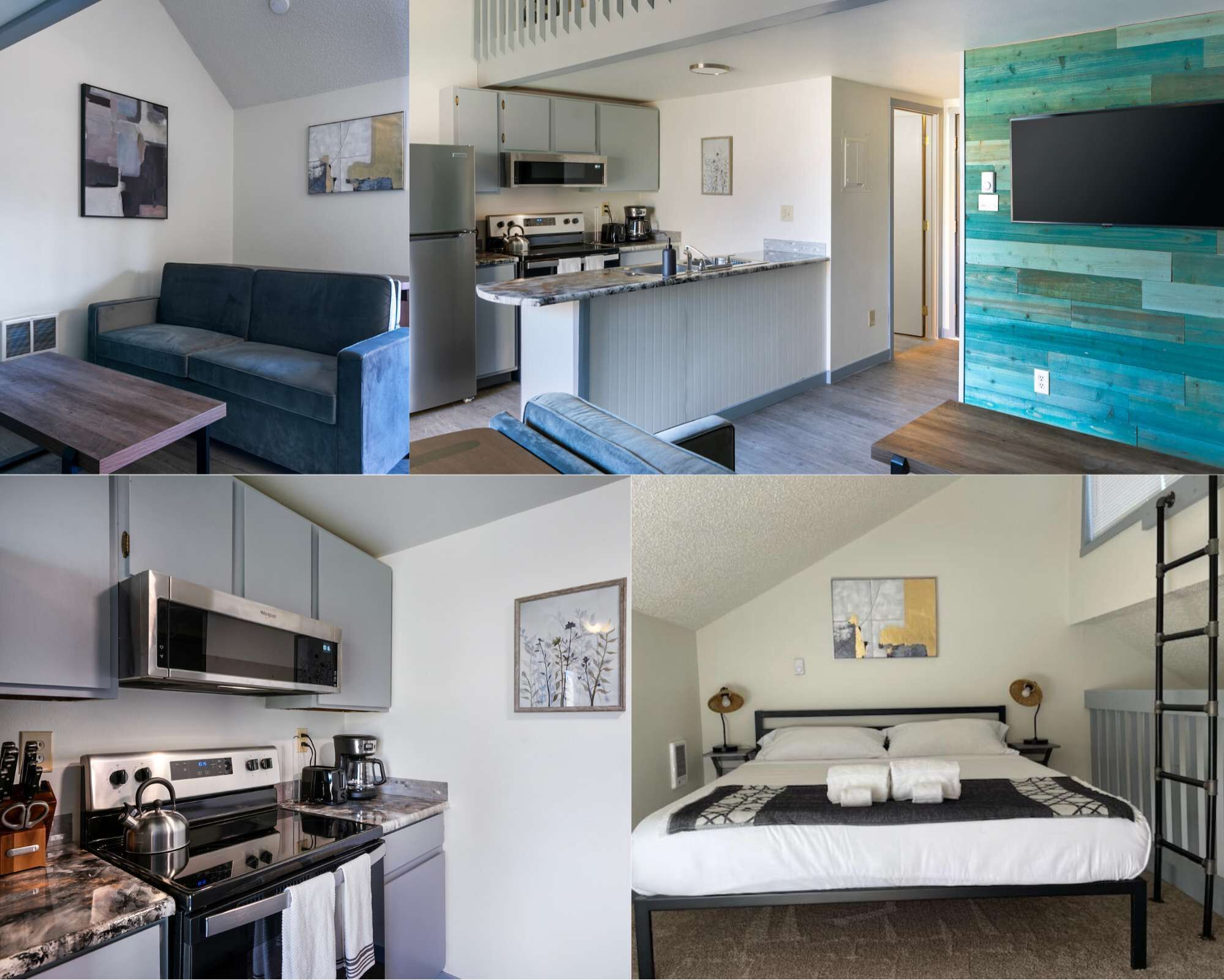 Updated 1 BR loft Columbia Falls, 1 Min Walk to Downtown!