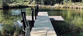 Little Olive Eco Cabin on a private dam.. Perfect for a relaxing weekend away!