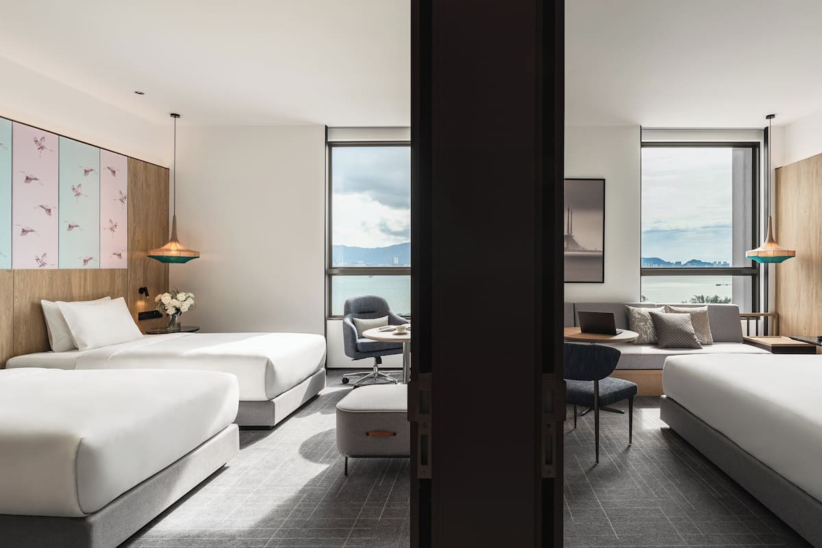 1 sovrum, allergitestade sängkläder, duntäcken och minibar