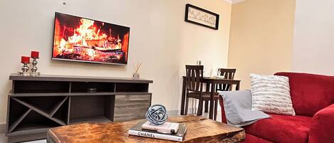 Apartamento Deluxe, 1 habitación | Zona de estar