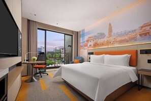 Down duvets, individually decorated, individually furnished, desk