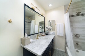 Hair dryer, towels