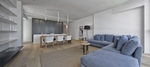 Superior Apartment, Multiple Beds, Non Smoking, Sea View | Living area | 42-inch flat-screen TV with digital channels