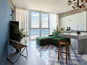 Deluxe Apartment, 1 Queen Bed with Sofa bed, Non Smoking | Private kitchen | Mini-fridge, stovetop, dishwasher, espresso maker - Luxury Suites Collection-Viale Milano 3 (Riccione)