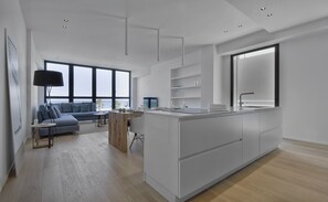 Superior Apartment, Multiple Beds, Non Smoking, Sea View | Living area | 42-inch flat-screen TV with digital channels
