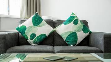 Standard Double Room | Living area | 40-inch Smart TV with digital channels