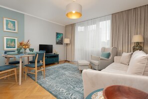 Apartment, 2 Bedrooms, Balcony | Living room - Cieszynska With 2 Bedroom by Renters (Warsaw)