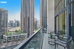 Premium Apartment, 1 King Bed, City View | Balcony view - bnbme | Act One Act Two | 1 BDR (Dubai)
