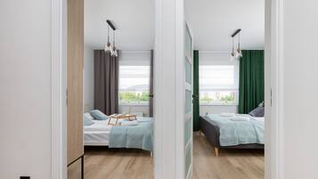 2 phòng ngủ, bộ trải giường