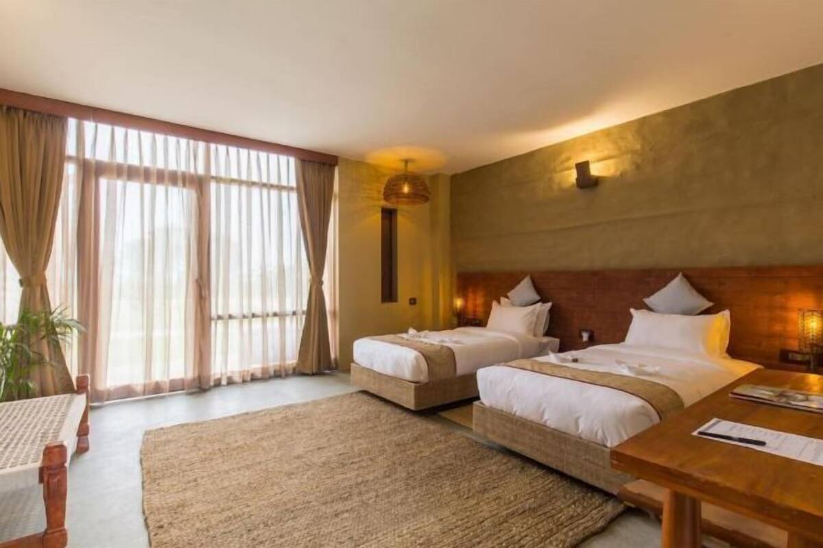 1 habitación y ropa de cama de alta calidad