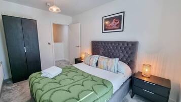 4 bedrooms, iron/ironing board, travel crib, WiFi