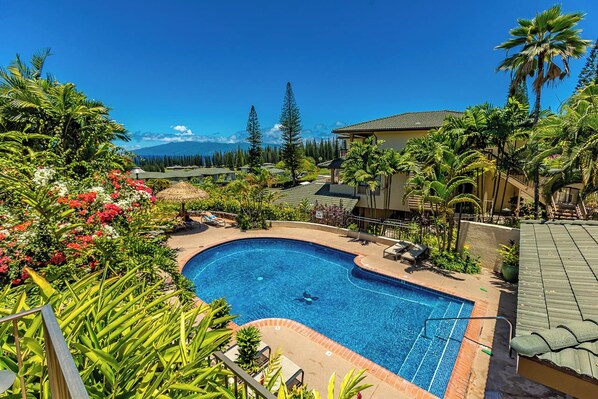 A heated pool