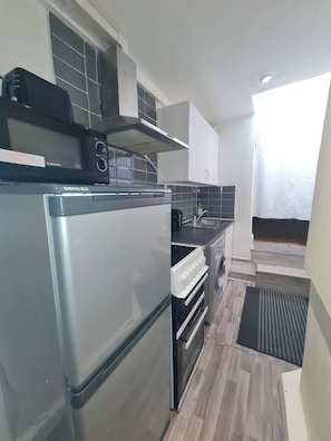 Leilighet | Eget kjøkken | Kjøleskap, mikrobølgeovn, ovn og kokeplater