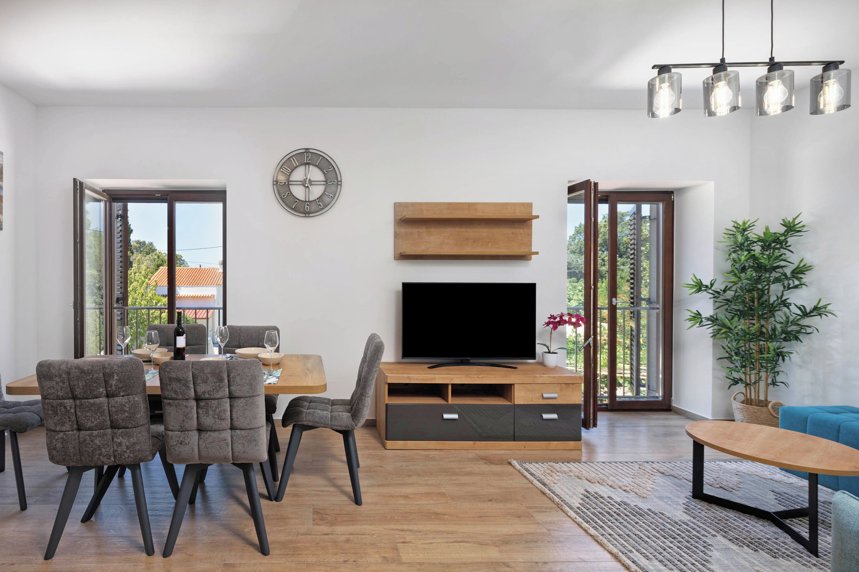 Familienapartment, Mehrere Schlafzimmer, Meerseite (Seafront Apartment Nana 1) | Innenbereich