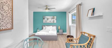 1 chambre, fer et planche à repasser, Wi-Fi, draps fournis