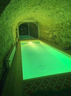 Indoor pool, a heated pool