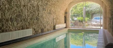Indoor pool, a heated pool