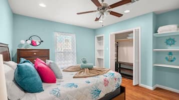 Desk, iron/ironing board, travel crib, WiFi