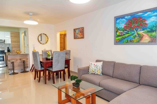 TV - 2 Air conditioned rooms at Baia Residences in Santiago (Santiago De Los Caballeros)