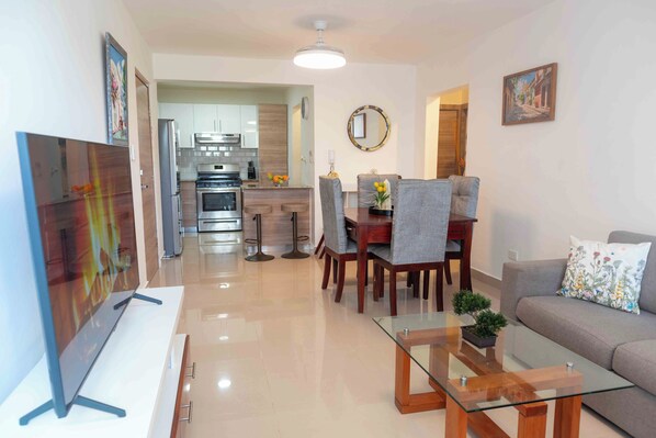 TV - 2 Air conditioned rooms at Baia Residences in Santiago (Santiago De Los Caballeros)