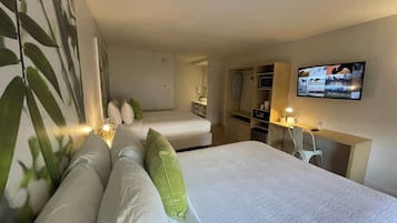 Desk, WiFi, bed sheets