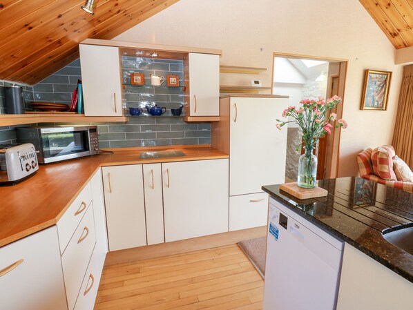 Cottage | Private kitchen | Fridge, dishwasher, cookware/dishes/utensils