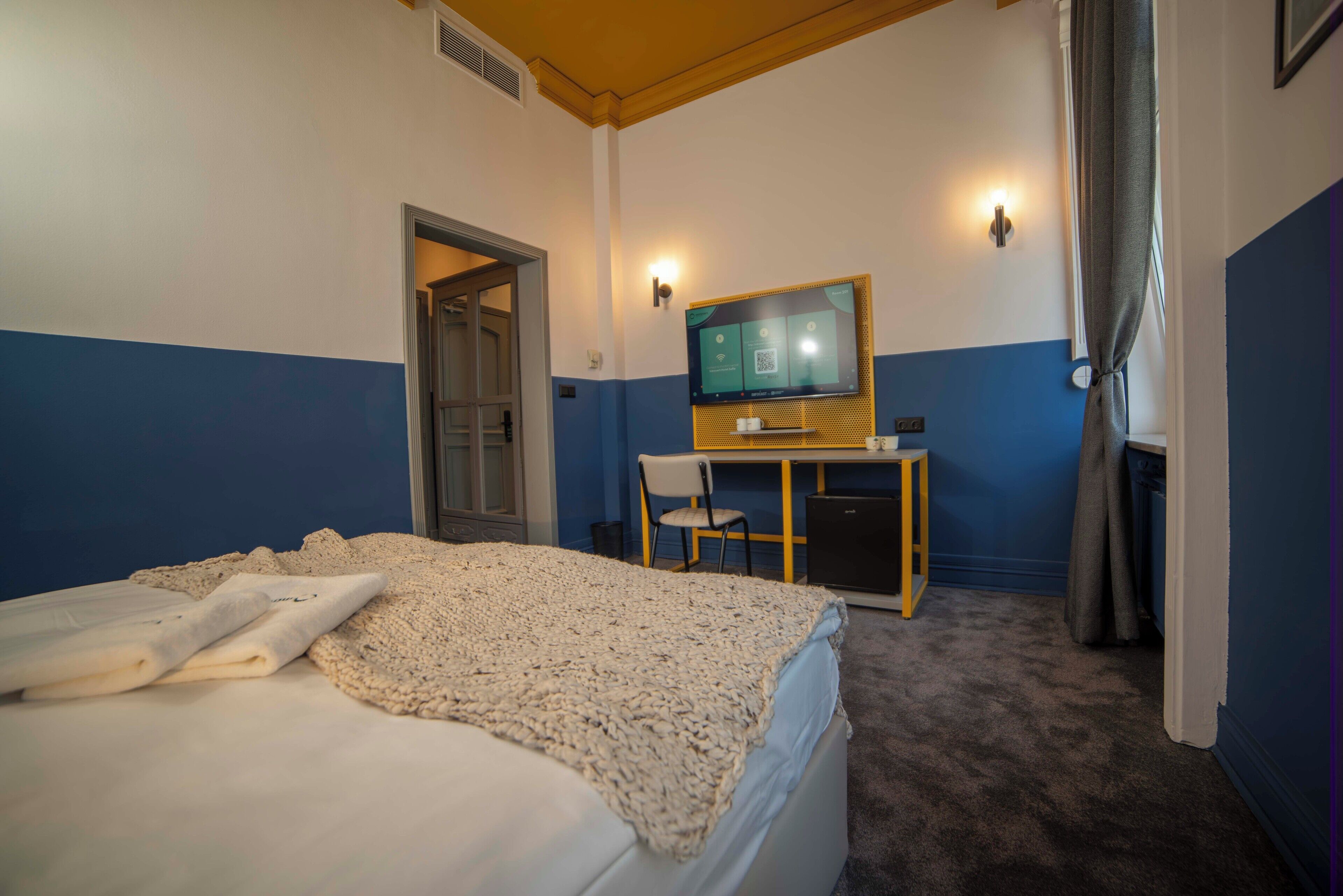 Superior Double Room | In-room safe, desk, laptop workspace, blackout curtains