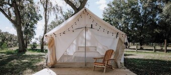 Glamp in a Florida Orange Grove "Magnolia" Tent