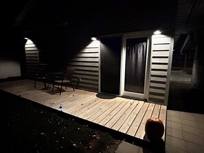 Terrace/patio - Brand new, modern, private, and cozy 430 sq. ft apartment across from city park! (Mobridge)