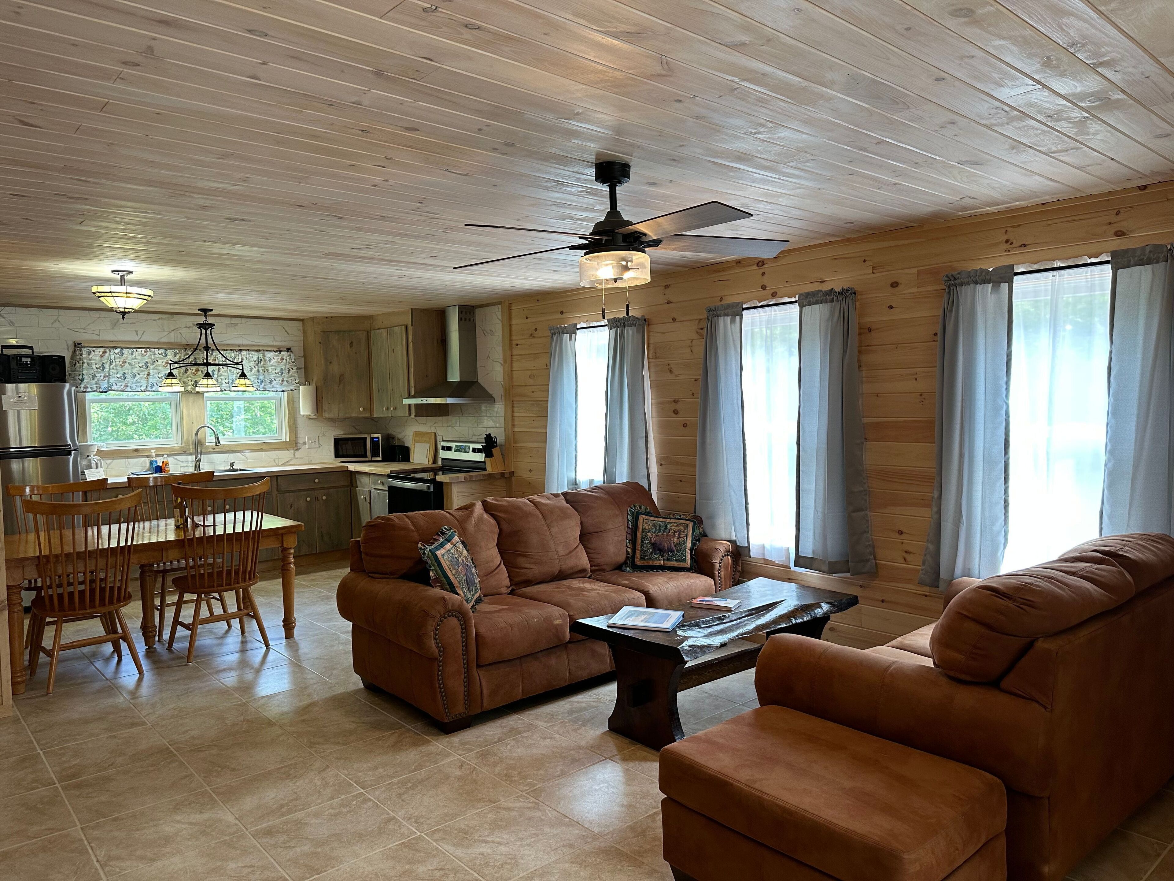 TV, DVD player, books